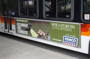 PEMCO ad on the side of the bus